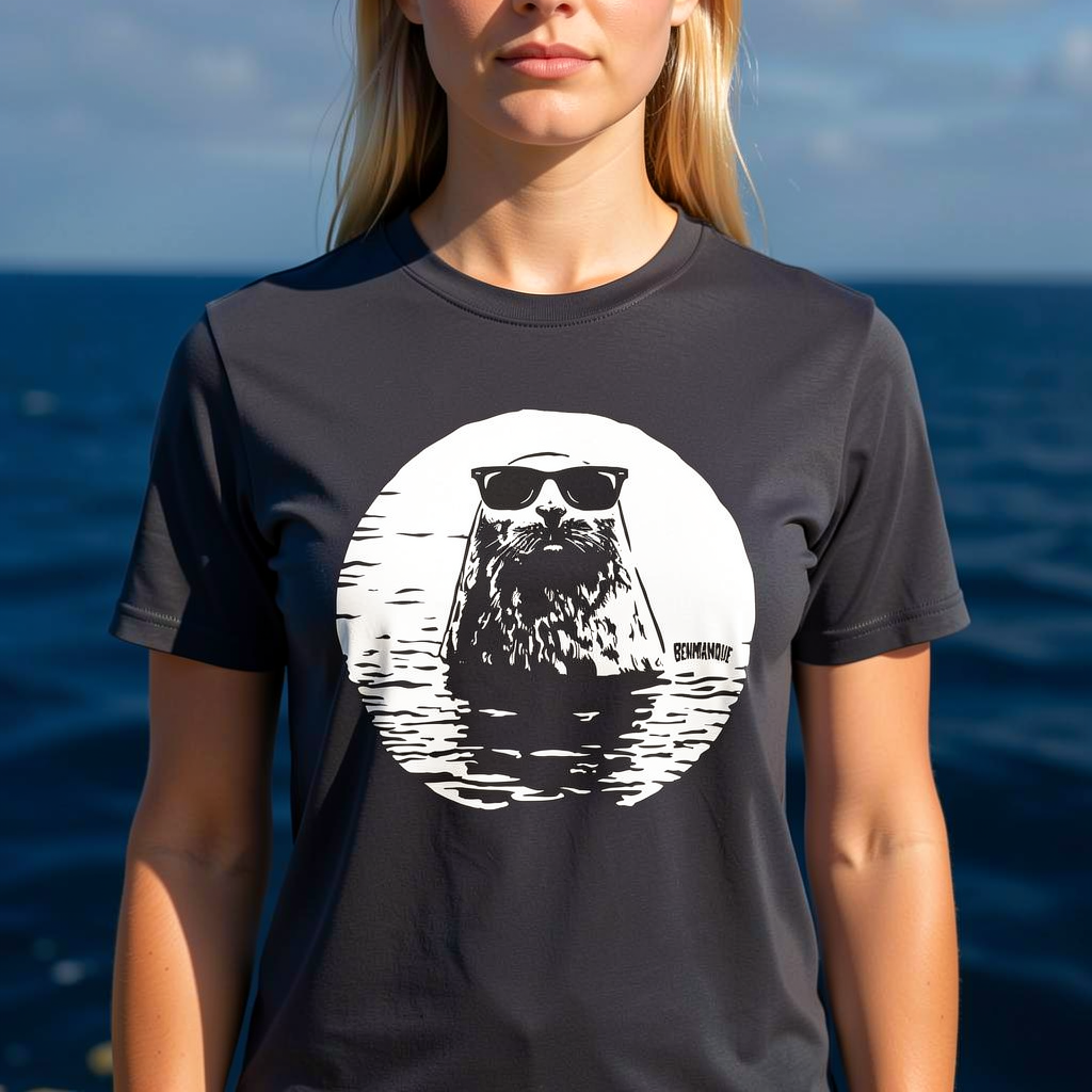 T-shirt coton doux | Gildan | Phoque Lunette