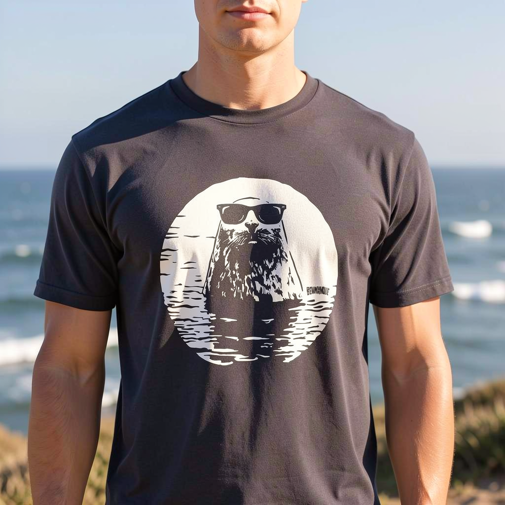 T-shirt coton doux | Gildan | Phoque Lunette