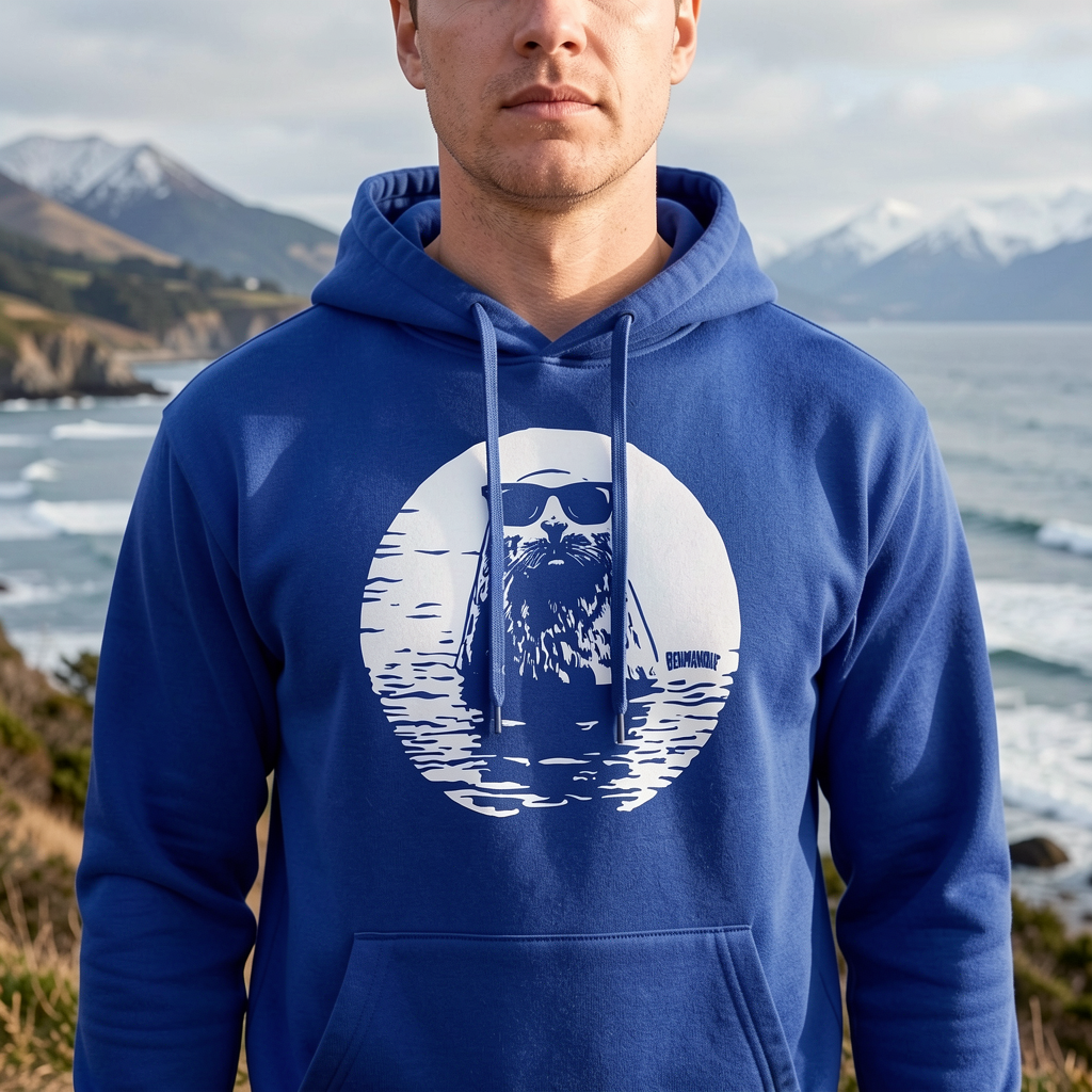 Sweat à capuche | Gildan Heavy Blend | Phoque Lunettes